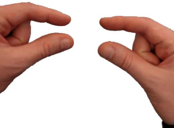 Clip the antenna with your fingers